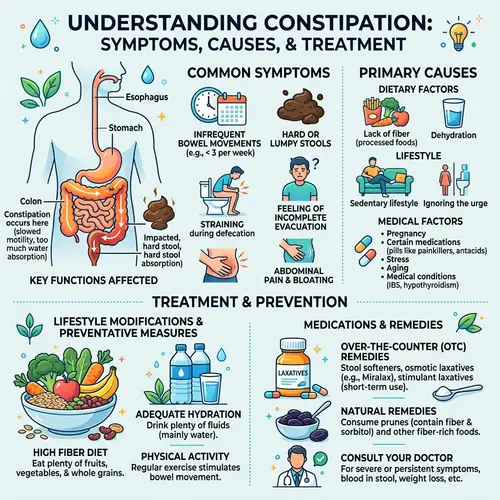 Comprehensive Guide to Constipation: Causes, Symptoms and Treatments