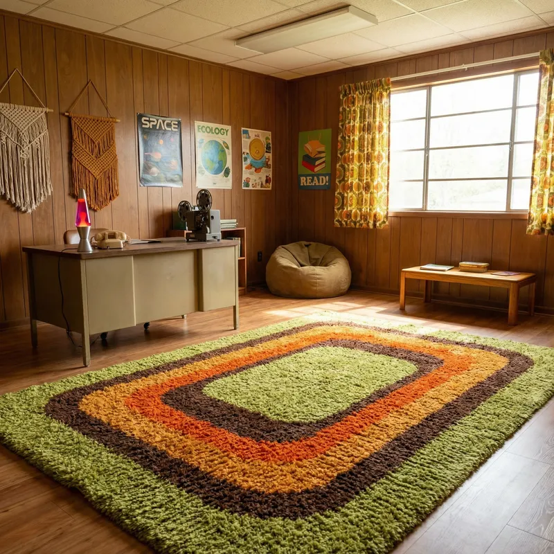 1970s Retro Classroom for Google with Bitmoji