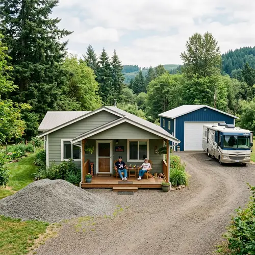 Tranquil Country House with Chicago Bears Fans Enjoying Iced Tea
