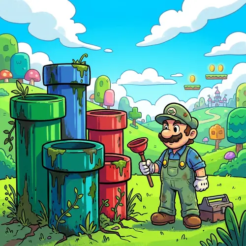 Mario Bros Pipes Cleaning: A Colorful Adventure