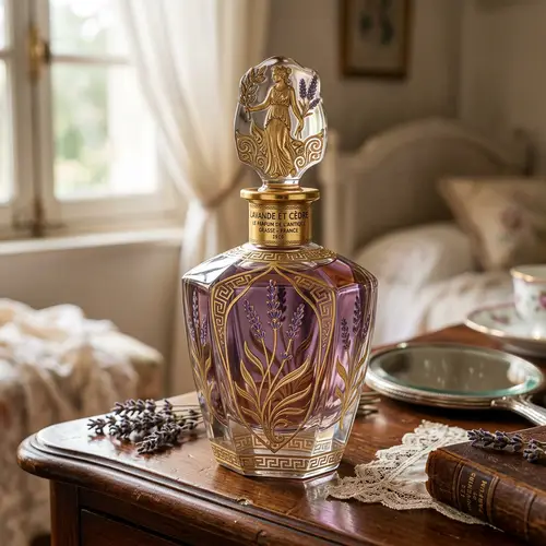 1920s Art Deco Vintage Perfume Bottle