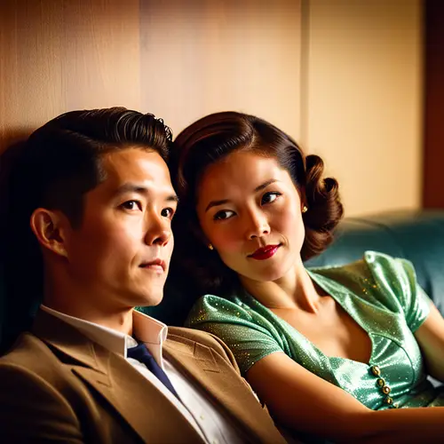 Couple on Couch Together - 1941