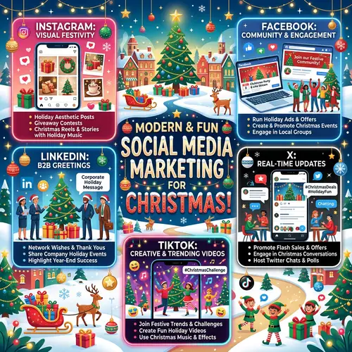Modern Social Media Marketing for Christmas Fun