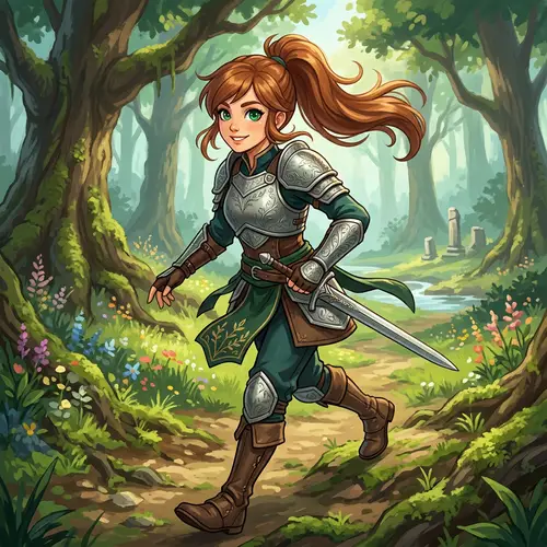 Naraka Bladepoint Cute Tessa - Dynamic Warrior Character Design