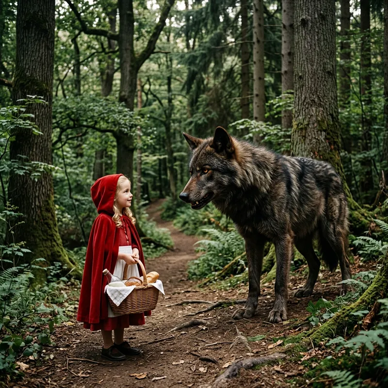 The Little Red Riding Hood and The Big Wolf
