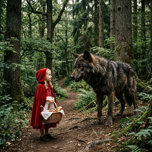 The Little Red Riding Hood and The Big Wolf