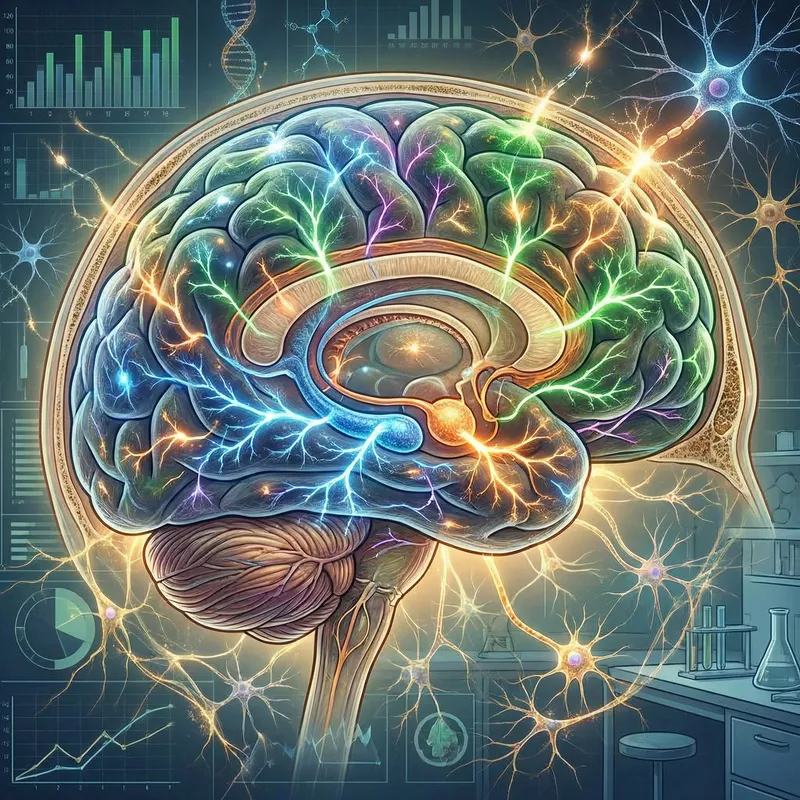 New Neural Connections in the Human Brain: Illustrated Growth and Activity