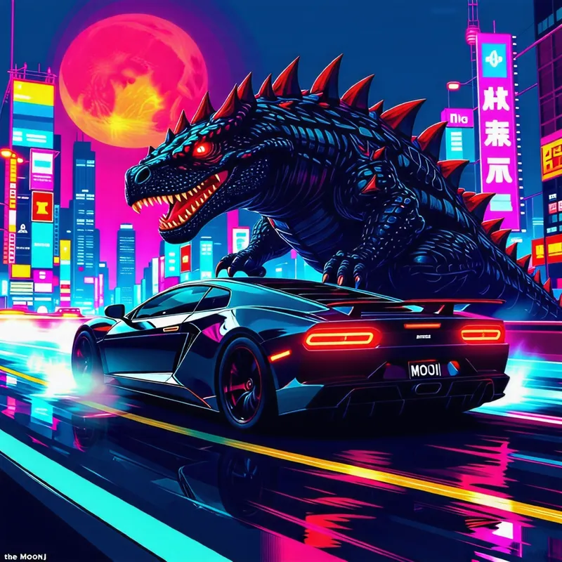 Futuristic Cyberpunk Cityscape with Vibrant Neon Lights Futuristic Cyberpunk Cityscape with Vibrant Neon Lights