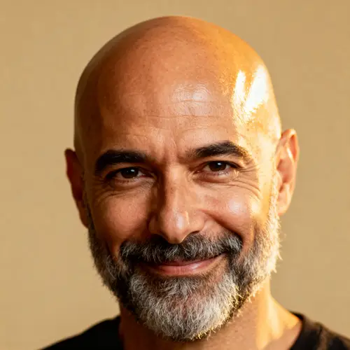 Portrait of a Bald Man with a Beard