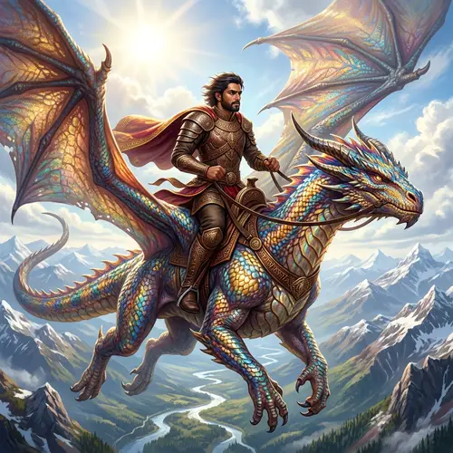 Nitin the Hero Riding Dragon | Epic Adventure in the Sky