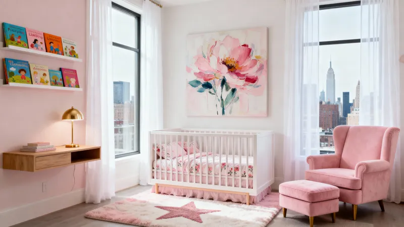 Beautiful Urban Modern Girl's Nursery