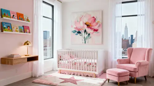 Beautiful Urban Modern Girl's Nursery