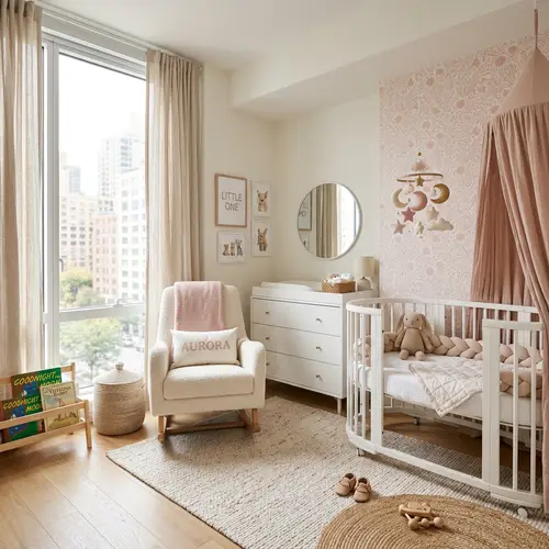 Beautiful Urban Modern Girl's Nursery