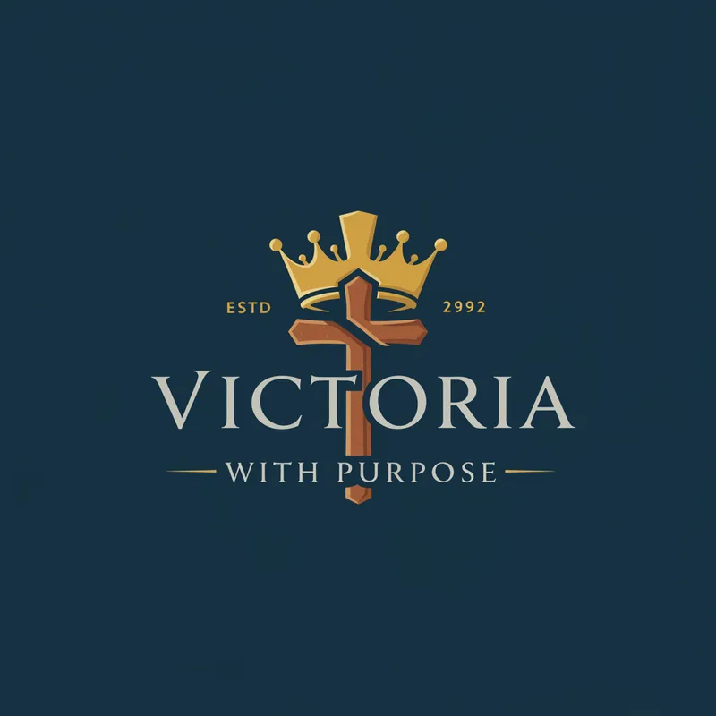 Christian Project Logo: Victoria con Propósito