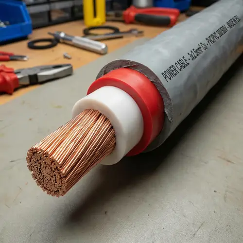 Detailed Image of Copper Insulated Power Cable