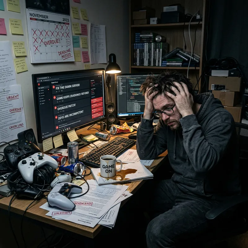 Frustrated Game Manager: Overwhelmed by Chaos