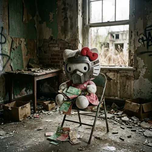 Hello Kitty's Gritty Post-Apocalyptic Scene