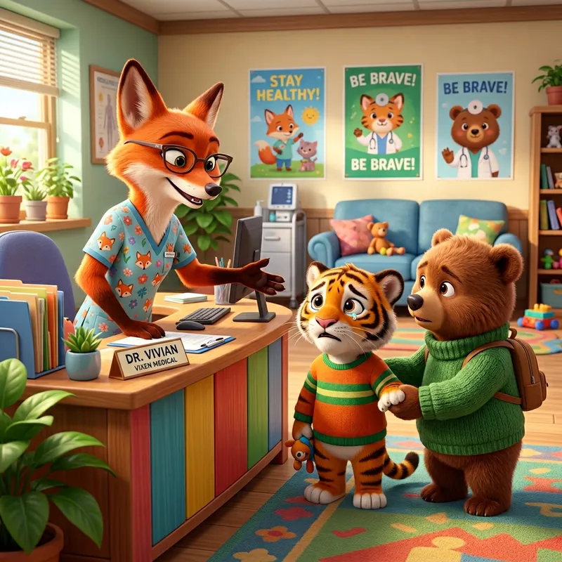 Vixen Welcomes Tiger and Bear at Medical Practice Vixen Welcomes Tiger and Bear at Medical Practice