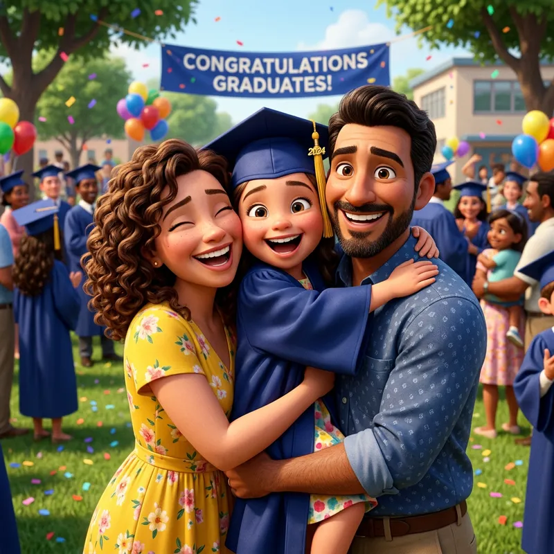 Graduation Photo: Celebrating Family Love and Achievement
