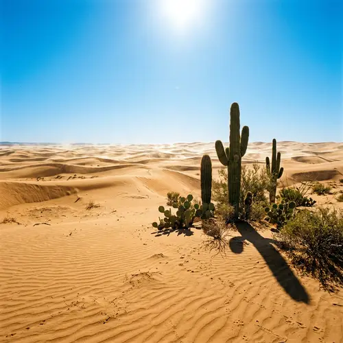 Mesmerizing Desert Landscape | Vast Dunes & Blue Skies