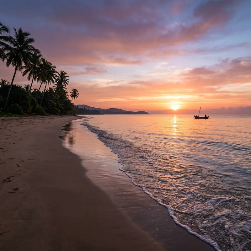 Tranquil Sunrise at Serene Beach