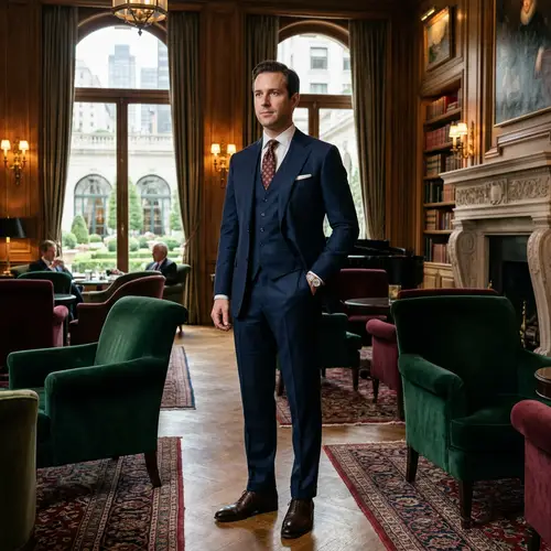 Sophisticated Style: Suits in Luxurious Settings