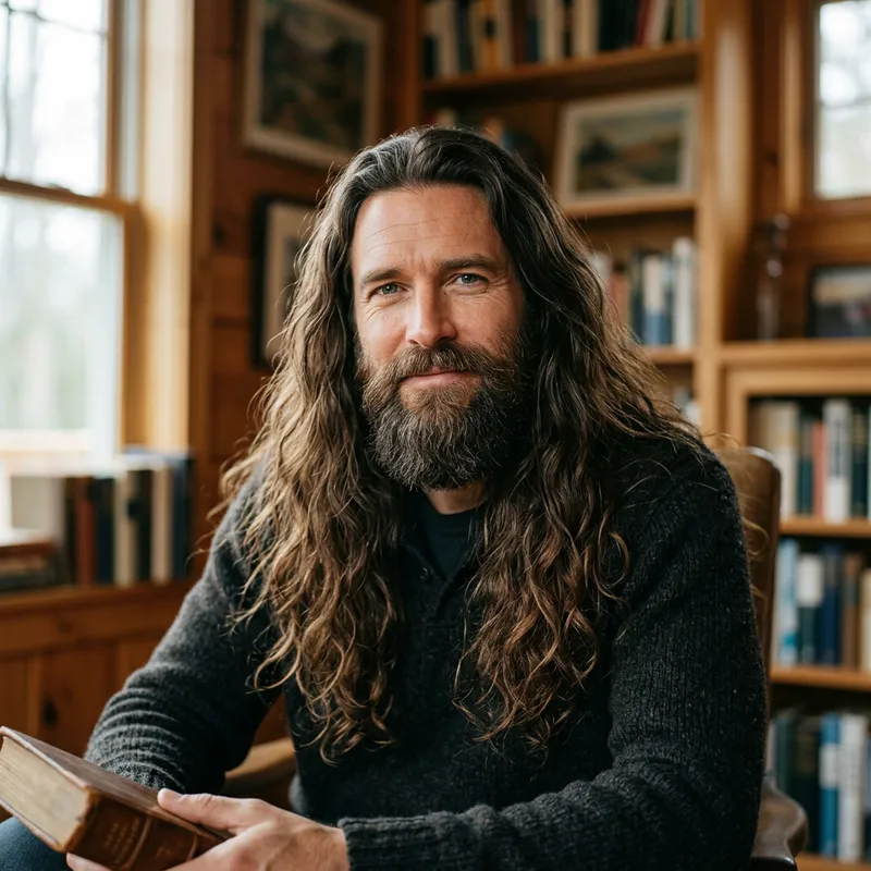 Stunning Long Hair and Beard Styles