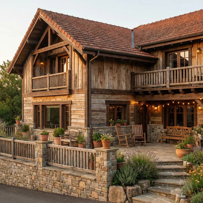 Rustic Style House Exterior Transformation Rustic Style House Exterior Transformation