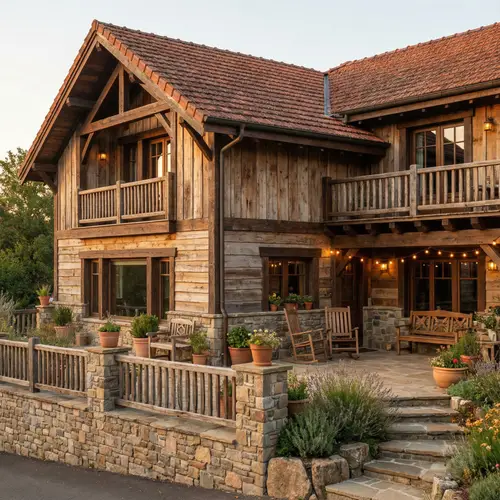 Rustic Style House Exterior Transformation