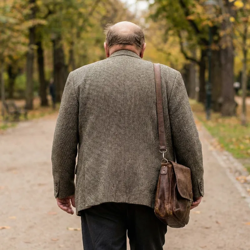 Elderly Rotund Man | Medium Height | Stout Build