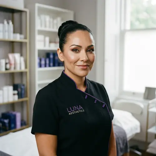 Hispanic Female Beauty Therapist: Professional Makeup & Confidence