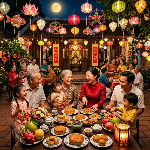 Mid-Autumn Festival Celebration | Vietnamese Family Gathering