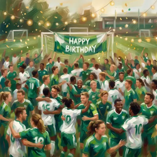 Birthday Celebration at Soccer Academy: Multicultural Joy