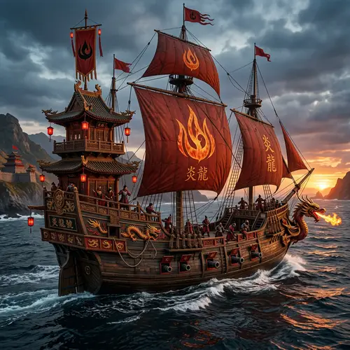 Fire Nation European Carrack Inspired by China