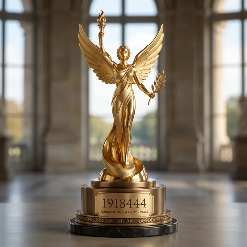 Golden Sculpture Icon: Elegant Artwork