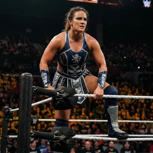 Powerful Female Professional Wrestler in Action