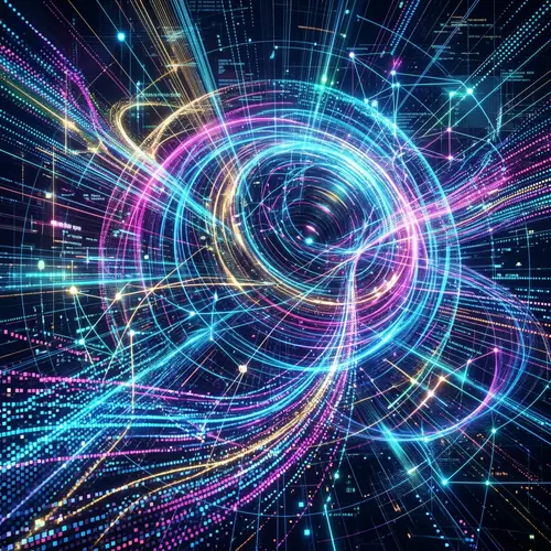 Digital Buzz: Abstract Representation of Network Communication