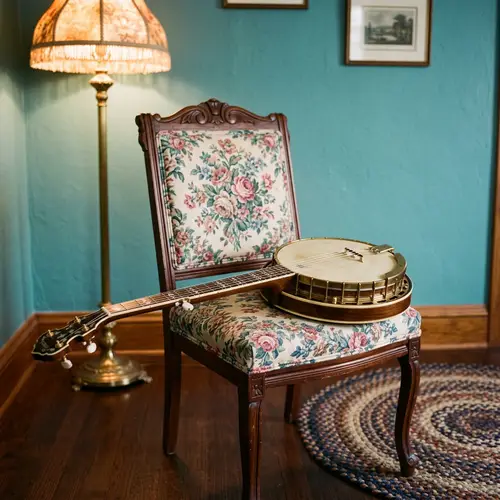 Beautifully Crafted Wooden Banjo Showcase