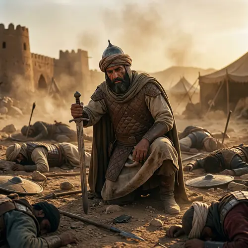 Brave Middle-Eastern Warrior's Battle from 1500 Years Ago