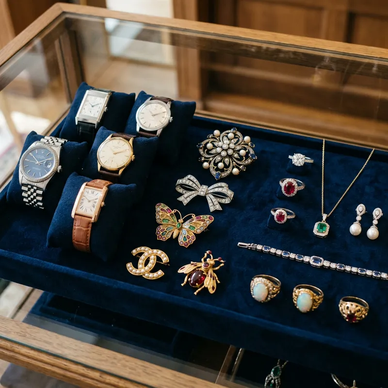 Jewelry, Brooches, and Watches Collection