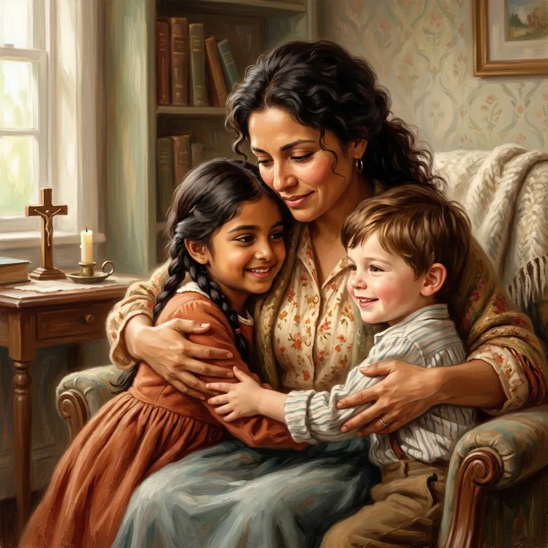 Tender Moments of Motherhood in Digital Art