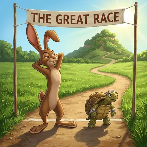 Rabbit and Tortoise Story: A Classic Tale