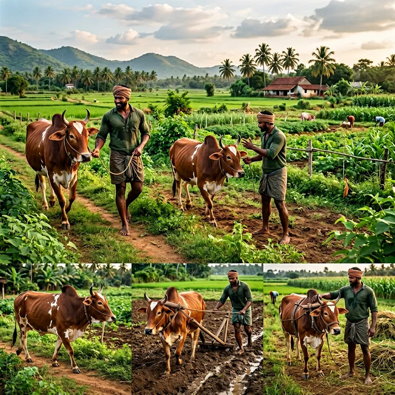 Diligent Farmer Works with Cow 5 Days a Week to Enhance Farming Prowess Diligent Farmer Works with Cow 5 Days a Week to Enhance Farming Prowess