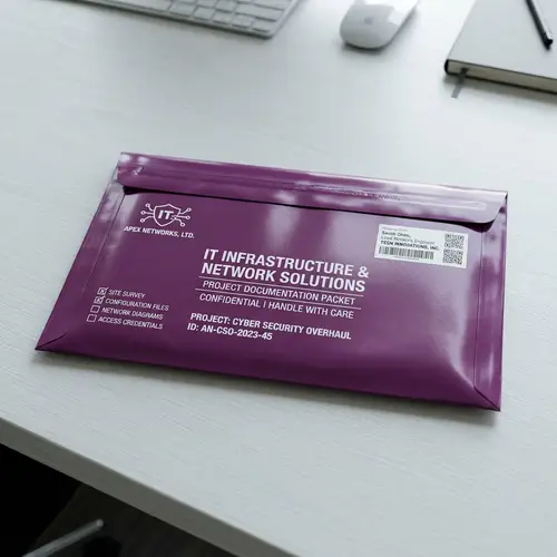 Premium Purple IT Envelope for Professionals