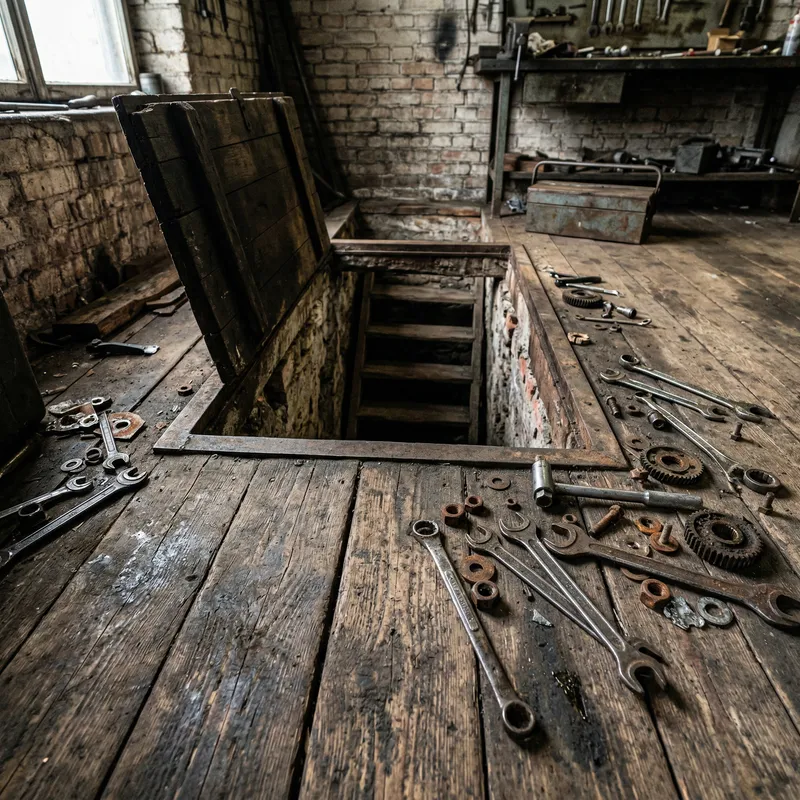 Realistic Car Garage Floor Texture Design