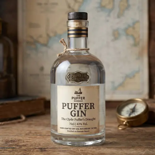 Custom Gin Bottle Label Design