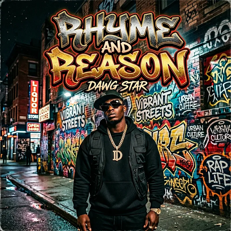 Urban Vibe - Gritty Rap Album Cover Design