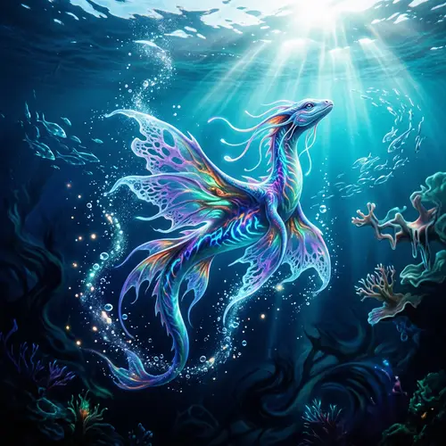 Majestic Creature Journey from Oceanic Abyss to Photic Zone