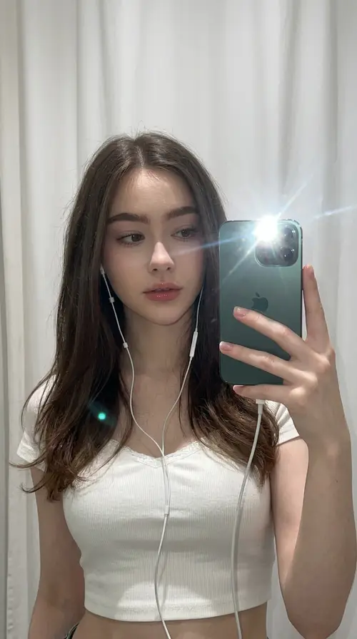 Stylish Mirror Selfie with iPhone 13 Pro Max