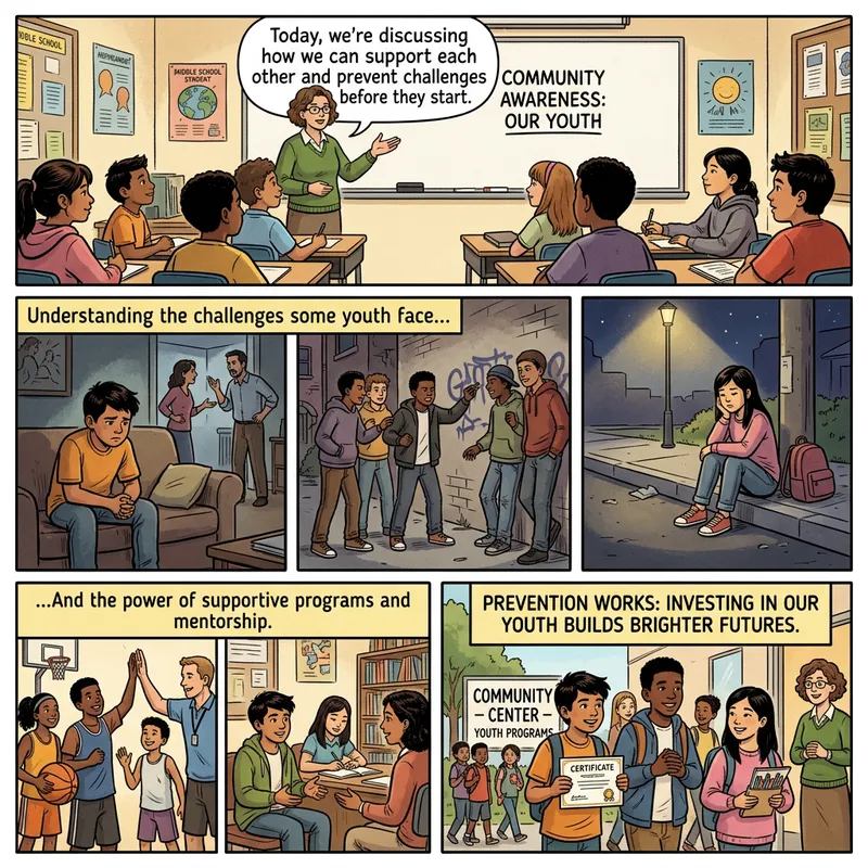 Juvenile Delinquency Awareness Comic Strip Juvenile Delinquency Awareness Comic Strip